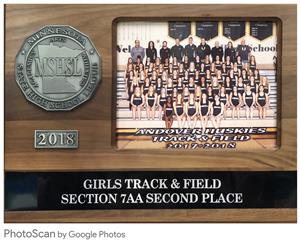 Girls Track & Field Section 7AA Second Place 